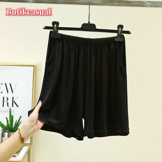 Quần short nữ modal mỏng mùa hè mới, size lớn, dáng rộng, túi tiện lợi, phù hợp đi biển