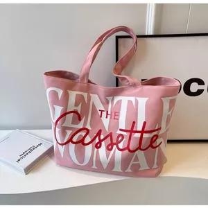 Chữ Canvas Tote Thường Ngày Phù Hợp Với Dung Tích Lớn Túi Tote Sinh Viên Nhật Bản Đi Lại Vai 26.4.27