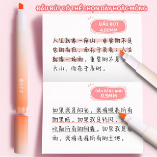 Bút highlight dạ quang đánh dấu pastel nhớ dòng marker cute văn phòng học tập quà xinh
