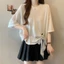 Áo thun ngắn tay dành cho nữ, thời trang mới mùa hè, dáng rộng và giản dị, áo thun giảm béo dành cho nữ
