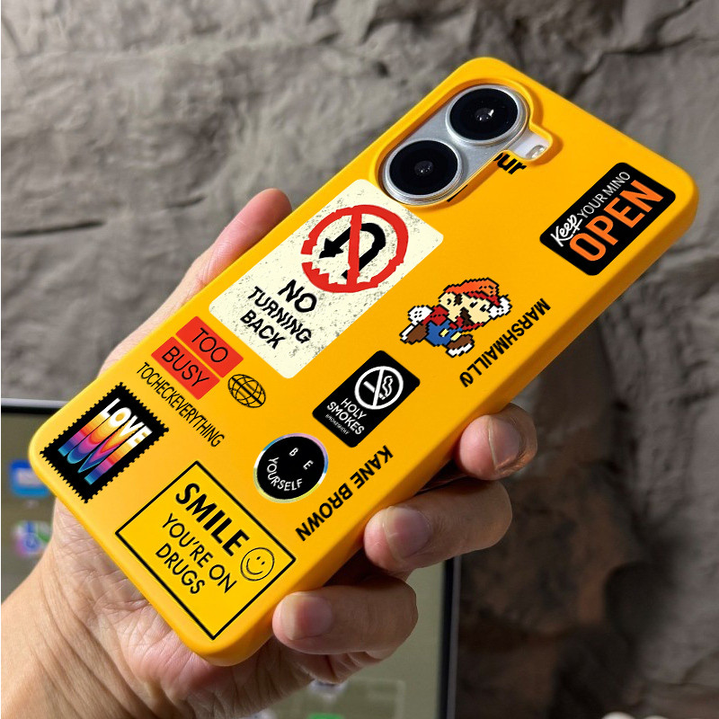 Dành cho POCO X8 Pro X7 Pro X6 F8 F7 Redmi Turbo 5 Max Turbo 4 Pro “Super Mario ” Vỏ điện thoại cứng Micro Matte / Vỏ POCO chống vân tay / Vỏ Redmi