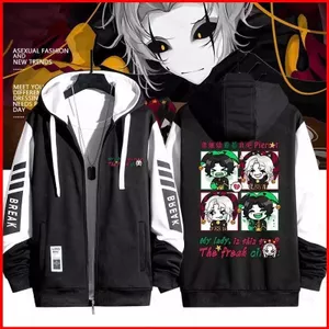 YB1 The Freak Circus Pierrot anime Dây Kéo Áo Khoác Áo Unisex Top BY1