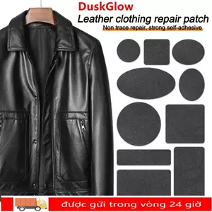 DUSKGLOW 1 / 5 Miếng Dán Vô Hình, Đồ May DIY Trang Phục Đính Da Sửa Chữa Miếng Dán, Phụ Kiện Quần Áo Khuỷu Tay Da