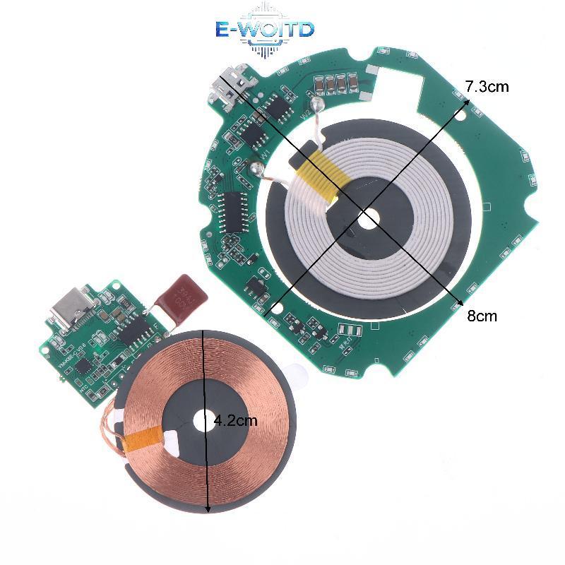 Mô-đun phát bộ sạc không dây E-WOITD 10W / 15W Sạc không dây Nhận bảng PCBA Cuộn dây cấp nguồn E-WOITD