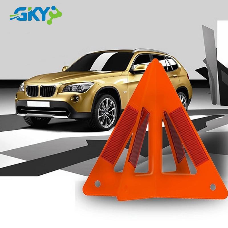 GKY Xe Di Động Tự Động Phản Quang Cảnh Báo Giao Thông Ký Tam Giác Có Thể Gập Lại Chắc Chắn Đứng Chân Máy Đường Khẩn Cấp StandbyCar Phụ Kiện GKY