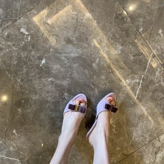 Dép Nữ Mũi Tròn Stiletto Gót Chân Slip-On Thời Trang