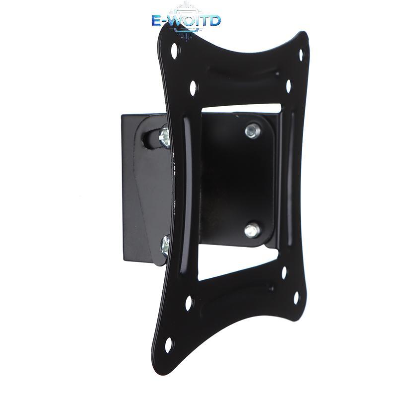 E-WOITD 1 Bộ Giá đỡ TV 14-27Inch Màn hình LED LCD Giá treo tường Braet Bảng điều khiển phẳng cố định Khung TV Hỗ trợ góc nghiêng 15 độ w / Vít E-WOITD