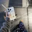 Blue Bottom Cub cho trường hợp iPhone 17pro iPhone 14/11/12pro giả vỏ não