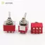 JCSYFAC 1 Chiếc 9Pin Chuyển Đổi Công Tắc Đỏ 2 / 3 Vị Trí ON-ON DPDT Mini Chuyển Đổi Công Tắc 5A / 125V-2A / 250V AC MTS-402 Nút Nhấn Công Tắc Mới