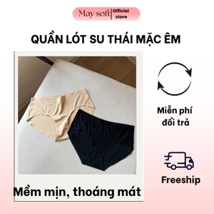 Combo 10 Quần Lót Nữ Thun Lạnh Không Viền Mềm Mịn Thoáng Mát Không Lộ Viền May Soft QL20S