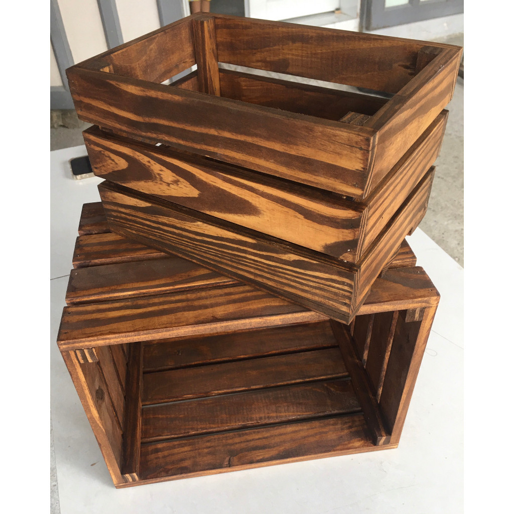 Thùng gỗ thông đa năng tiện dụng đóng theo dạng thùng pallet thùng dùng để trang trí, để đồ phù hợp cho homestay | BigBuy360 - bigbuy360.vn