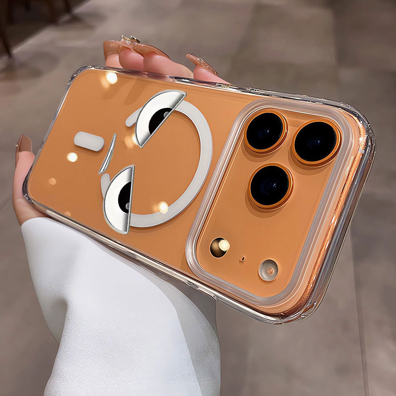 Ốp lưng iPhone hình mắt hỗ trợ sạc không dây từ tính - iP 7/8/X/XS/XR/11/12/13/14/15/16/17/Plus/Air/Pro/Max