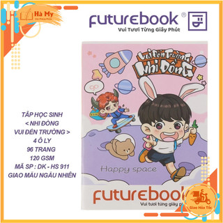 (Lốc 10 Quyển) Tập Vở Học Sinh Futurebook Nhi Đồng 96 Trang – Vở 4 Ô Ly, Giấy Dày 120gsm (DK-HS911)