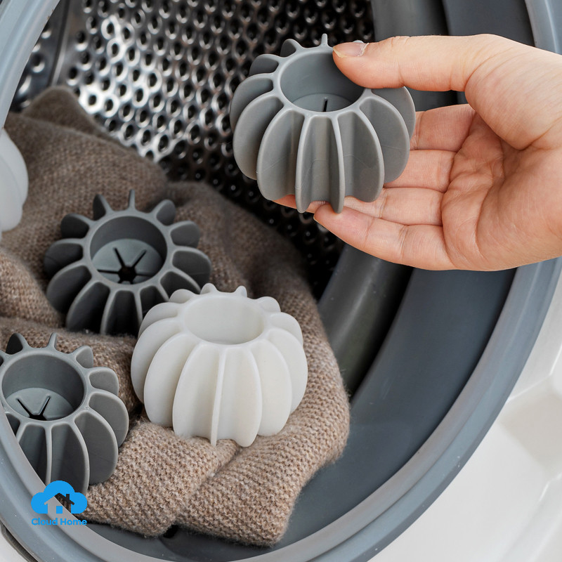 🌤️🌤️Bóng Giặt Silicon Hỗ Trợ Giặt Sạch Chống Rồi Quần Áo, Bóng Giặt Quần Áo Chất Liệu Nhựa Bóng giặt Chống vướng 45*30mm