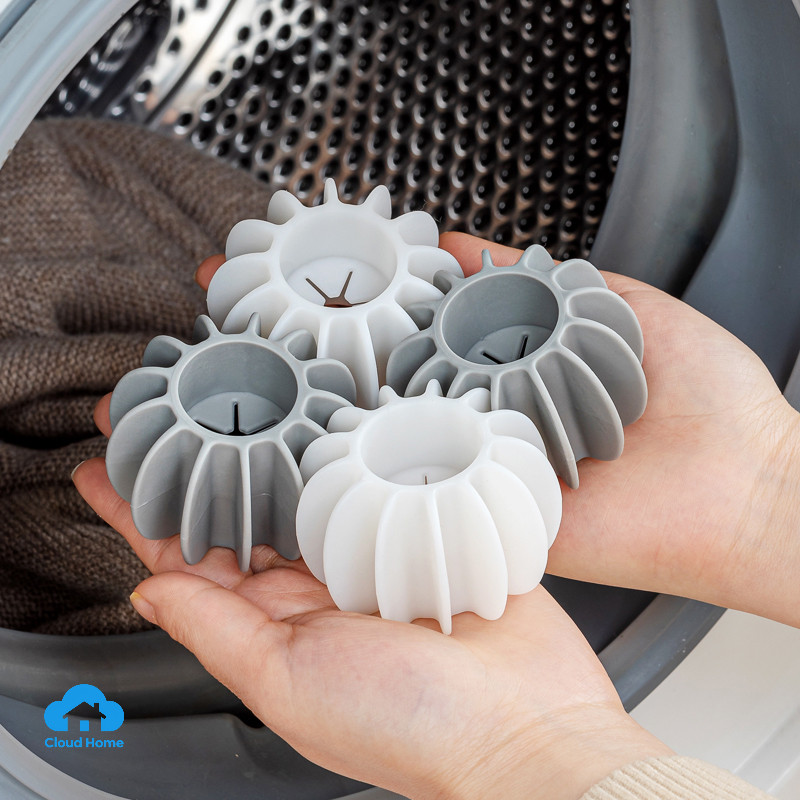 🌤️🌤️Bóng Giặt Silicon Hỗ Trợ Giặt Sạch Chống Rồi Quần Áo, Bóng Giặt Quần Áo Chất Liệu Nhựa Bóng giặt Chống vướng 45*30mm