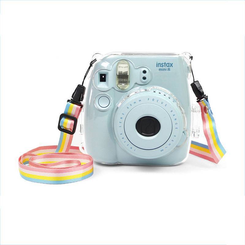 [Keepcheer] Fujifilm Instax Mini 8 / 8 + 9 Phim Máy Ảnh Tức Thì Trong Suốt Vỏ Cứng Túi Bao Mới