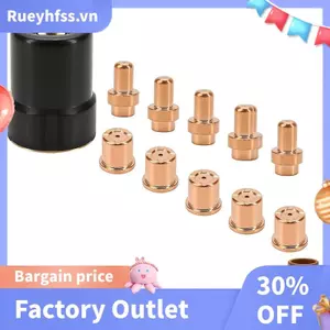 Bộ 12 Đầu Cắt Điện Cực Plasma Cắt Đầu Tiêu Thụ Tương Thích Cho-Cut 40 Cắt Đèn Pin