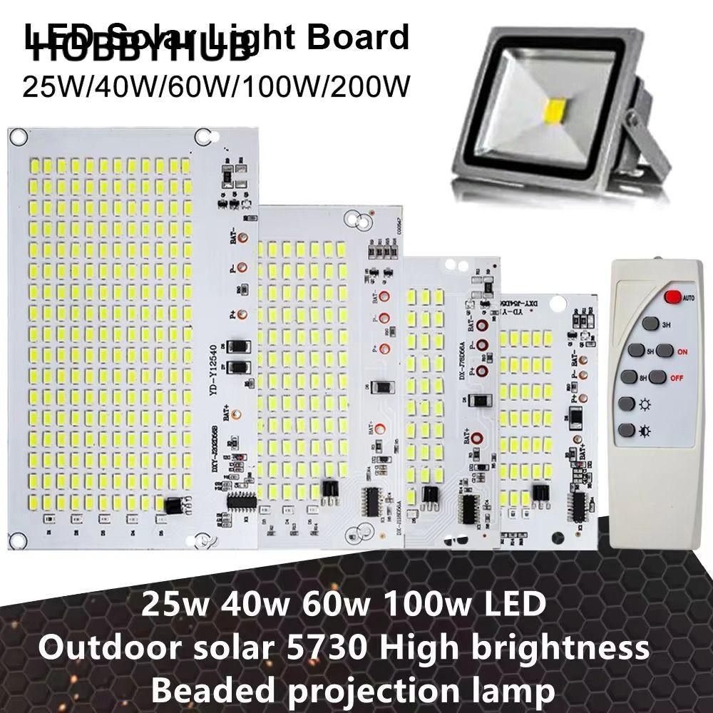 HOBBYHUB 1 Bảng điều khiển nguồn sáng, Bảng đèn LED độ sáng cao ánh sáng trắng, 25 / 40 / 60 / 100 / 250W SMD5730 với bộ điều khiển từ xa Đèn pha điều khiển từ xa