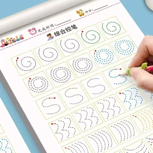 Bút Đào Tạo Copybook Mẫu Giáo Người Mới Bắt Đầu Sách Viết Pinyin Trẻ Em Giới thiệu Bút Trẻ Em Đặt Hàng Vẽ Sách Đỏ