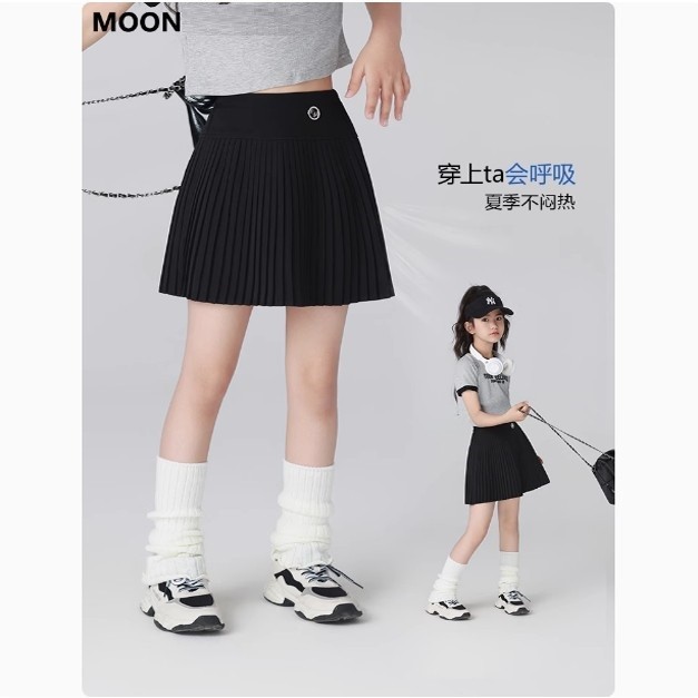 Váy thể thao khô nhanh, váy tennis/cầu lông, váy xếp li ngắn cho bé gái