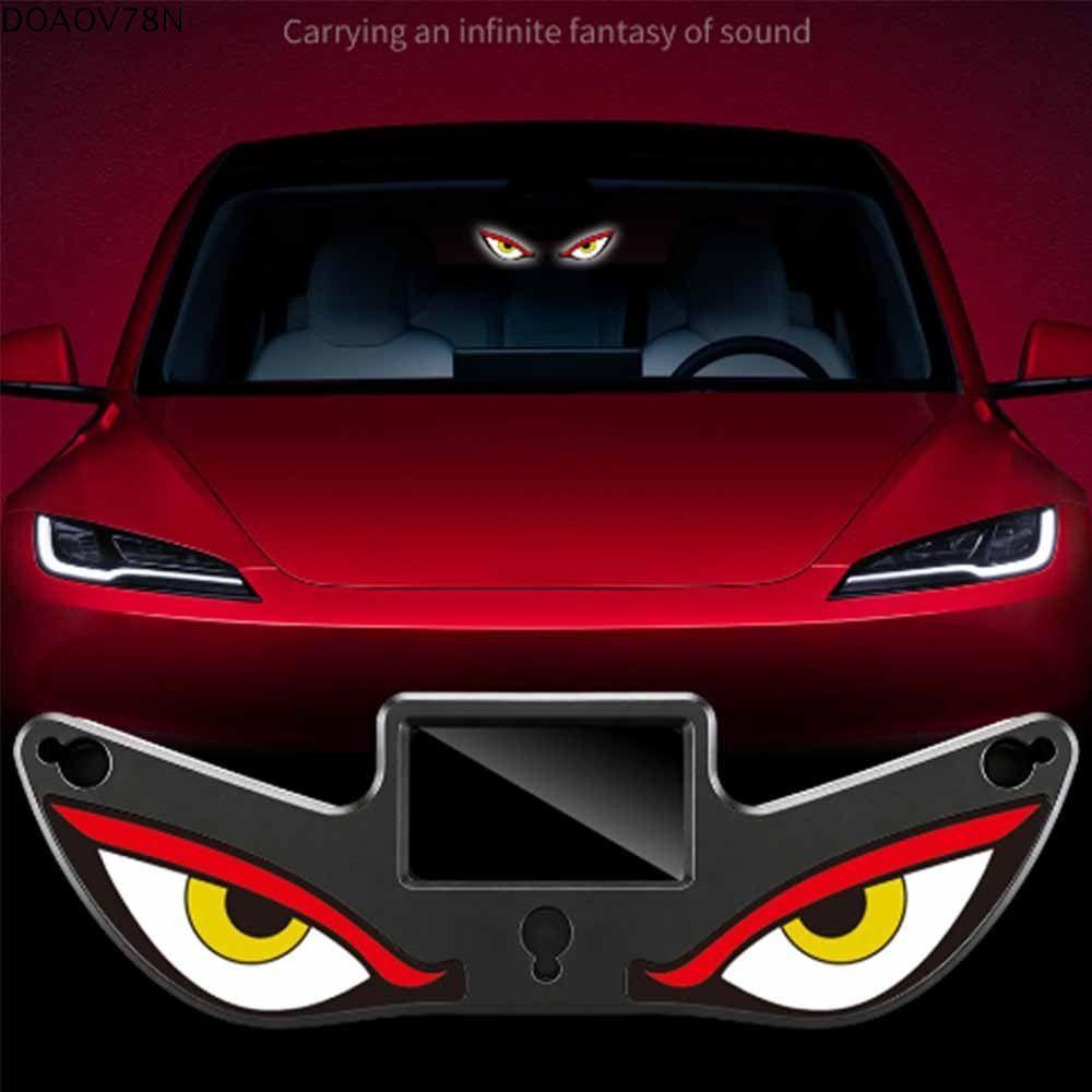 DOAOV78N Đèn Mắt Quỷ Năng Lượng Mặt Trời, Nhấp Nháy Mắt Di Chuyển Đèn Xung Quanh Ô Tô, Cảnh Báo Hút Gắn Cốc Hút Lắp Đặt Đèn Chống Xa Cửa Sổ Tam Giác Ô Tô