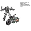 < Pluscloth > Đồ chơi xe máy Robot biến hình cho trẻ mới biết đi – Khớp di động, Mô hình xe máy biến dạng giáo dục, Quà tặng sinh nhật hoàn hảo cho bé trai, Biến hình tương tác cho trẻ em