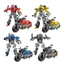 < Pluscloth > Đồ chơi xe máy Robot biến hình cho trẻ mới biết đi – Khớp di động, Mô hình xe máy biến dạng giáo dục, Quà tặng sinh nhật hoàn hảo cho bé trai, Biến hình tương tác cho trẻ em
