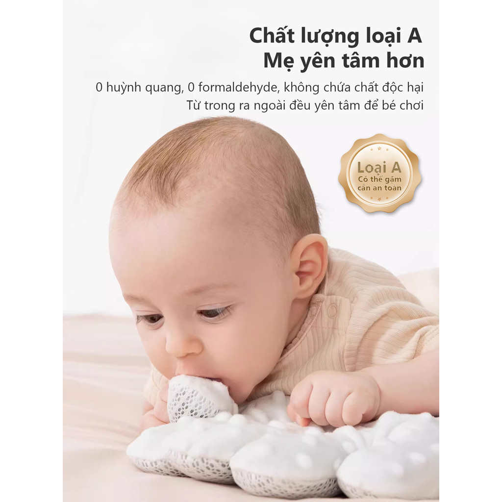 iiko Gối Ôm Bàn Tay Ru Ngủ Cho Bé 3 Chế Độ Vỗ Mô Phỏng Tay Mẹ