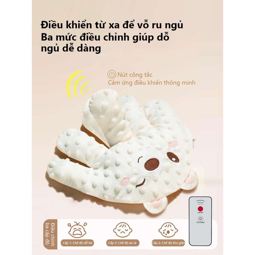 iiko Gối Ôm Bàn Tay Ru Ngủ Cho Bé 3 Chế Độ Vỗ Mô Phỏng Tay Mẹ