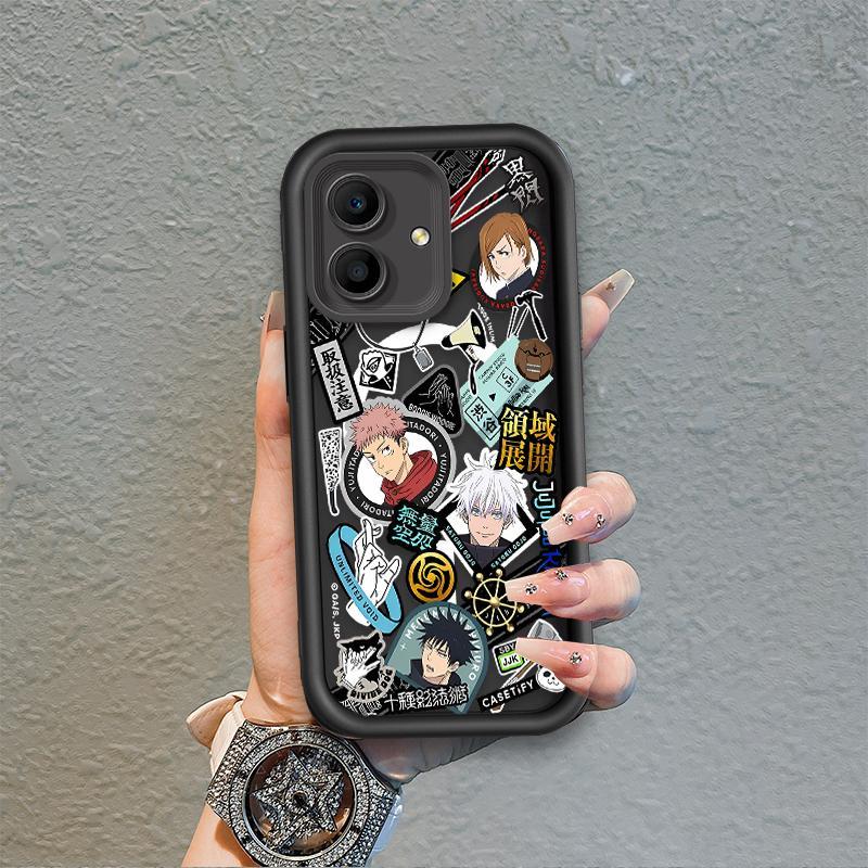 Ốp Lưng Cho OPPO A3X 4G 5G A3 NFC 4G 5G Phim Hoạt Hình Silicon Mềm Đáng Yêu Ốp lưng TPU Jujutsu Kaisen Anime Mắt Thiên Thần Chống Sốc Ốp Lưng