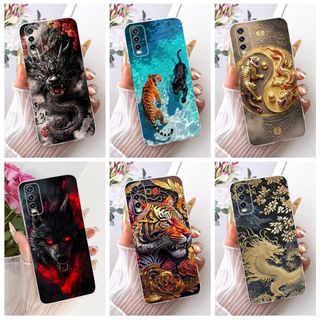 Ốp Điện Thoại Vivo Y20i / Y20 / Y20s / Y12s / Y11s / Y20a / Y20 2021 / Y20g / Y30g / Y20s G / Y20t / Y12a Vỏ TPU Trong Suốt Thiết Kế Mới Vỏ Động Vật Thoáng Mát