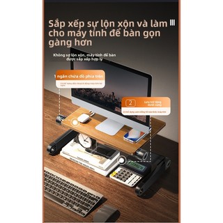 [VINZEO] Kệ Nâng Màn Hình Máy Tính Gỗ Thật Cao Cấp - Bảo Hành 1 Đổi 1 - Điều Chỉnh Độ Cao, Gập Gọn Thông Minh