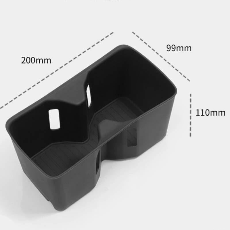 NS 1 Miếng Silicon Sho-Absorbing Đồ Uống Hộp Bảo Quản Cho Xe Hyundai Santa Fe 2024 2025 Cốc Nước Giá Đỡ Phụ Kiện Xe Hơi NS