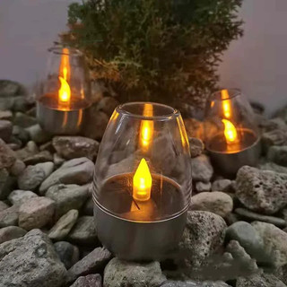 Đèn LED Năng Lượng Mặt Trời Nến Đèn Ngủ Có Thể Sạc Lại Ngọn Lửa Cho Tiệc Cưới Trang Trí Sân Vườn Ngoài Trời Chống Thấm Nước Năng Lượng Mặt Trời Nến Đèn