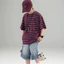 Áo thun Cotton thông thường cho trẻ em Hàn Quốc mùa hè sọc dáng rộng tay ngắn 80-170 Size 3ZSY