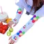 Băng Tay Nữ Dễ Thương Graffiti Chống Nắng Tay Đi Xe Đạp Ngoài Trời Băng Lụa Mỏng Phong Cách Mùa Hè Lái Xe Ngoài Trời Tấm Che Nắng Cánh Tay Bảo Vệ