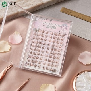 Lông mi giả bằng sợi nâu Khối lượng tự nhiên C Curl 7-12mm Mix Lông mi mềm thủ công cho bữa tiệc hàng ngày