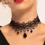 AqToCna Vintage Gothic Ren Choker Nữ Pha Lê Mặt Dây Chuyền Quyến Rũ Choker Nelace Gothic Hạt Choker Trang Sức AqToCna