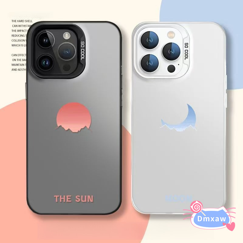 Ốp điện thoại mặt trăng mặt trời thanh lịch cho OPPO Find X9 X8S Plus X8 X7 Ultra X6 X5 Pro X3 Lite 5G 4G Vỏ lưng đơn giản sang trọng mát mẻ