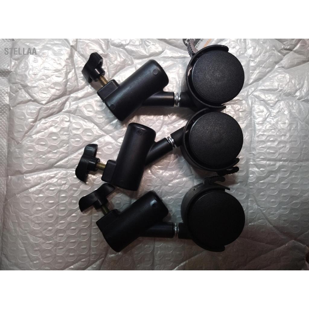Stellaa Stellaa 3 cái/bộ Xoay Linh Hoạt Bánh Bánh Xe có Đường Kính 16mm Lỗ Gắn để Chụp Ảnh Chân Đế Tripod