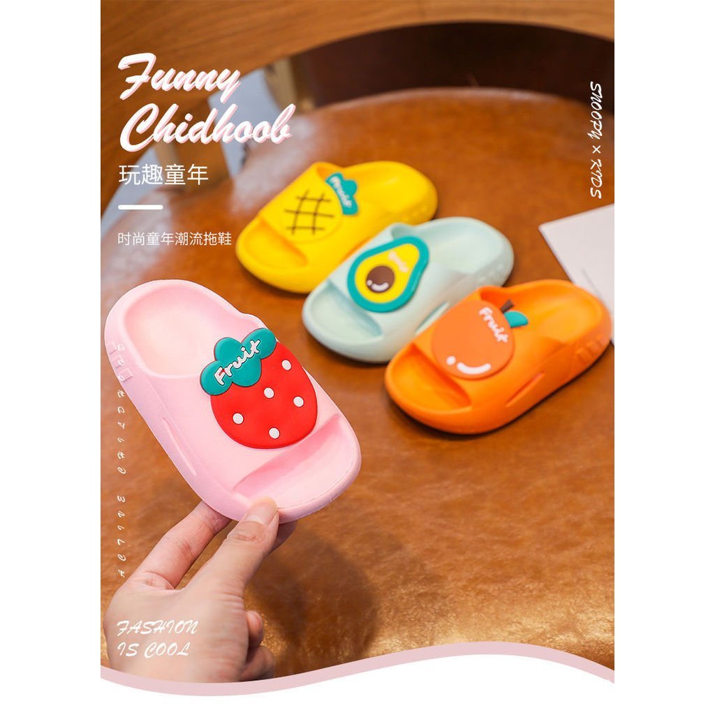 Dép trượt PVC hoạt hình trẻ em Dép Unisex chống trượt thoáng khí cho bé trai bé gái ADIX