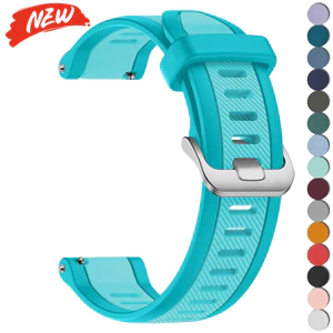 22mm 20mm Dây đeo silicon phát hành nhanh cho Garmin Forerunner 165 Ban nhạc cho vòng tay Vivoactive 3 5 Venu