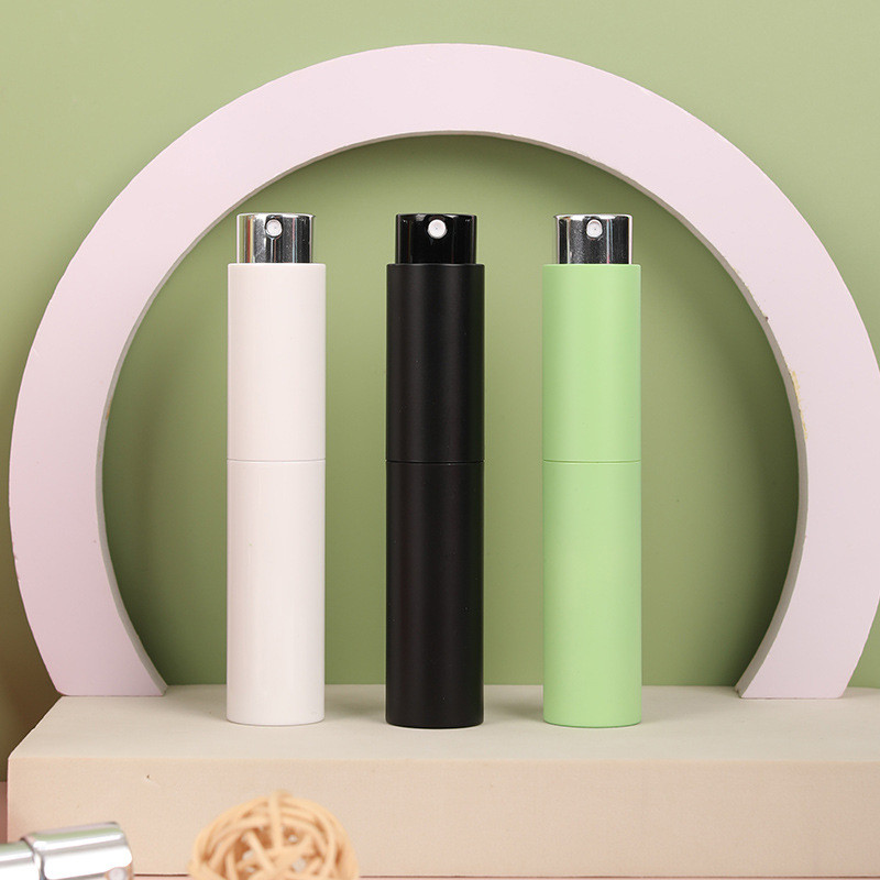 🌤️COD🌤️Chai lọ chiết nước hoa xịt phun sương mini bỏ túi 10ml thủy tinh nhôm tròn tự động.