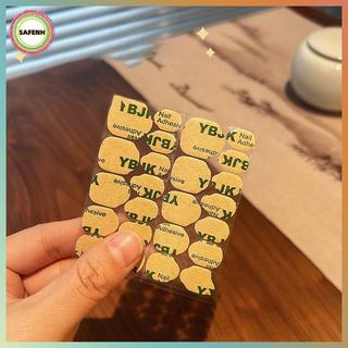 SAFENH 5 Tờ Keo Dán Móng Tay Tab Chống Thấm Nước Giả Keo Dán 60-100 Chiếc VN