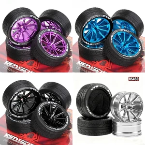 4 RC Phần 65 * 26mm Lốp Bánh Xe Lốp 12mm Vành Lục Giác Cao Su Bền Cho 1 / 10 1 / 12 1 / 14 RC Đua Xe Ô Tô Có Thể Cạnh Tranh Wltoys 144001