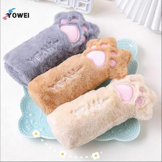 YOWEI Hoạt Hình Sang Trọng Mèo Paw Hộp Đựng Bút Chì Dung Tích Lớn Động Vật Phong Cách Giá Đỡ Túi Mềm Cho Trường Học Văn Phòng Phẩm Đồ Dùng Trẻ Em Bé Gái Quà Tặng VN