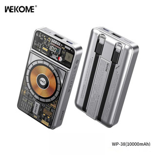 Pin sạc dự phòng Wekome WP-38 10000mAh sạc nhanh 22.5W không dây thiết kế trong suốt cực chất