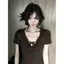 Áo thun ngắn tay cổ chữ v Hot Girl của Mỹ dành cho nữ mùa hè ren thiết kế có dây buộc thiết kế Sense Slim-Fit Slimmer Look Short Top