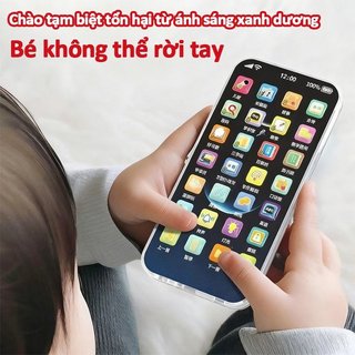 Đồ chơi điện thoại học tập cho trẻ em Việt Nam Bài hát ABC Âm thanh động vật Đèn LED Loại C Sạc nhạc
