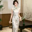 Đầm sườn xám phong cách Trung Hoa tinh tế, phù hợp cho các dịp retro và thời trang hiện đại